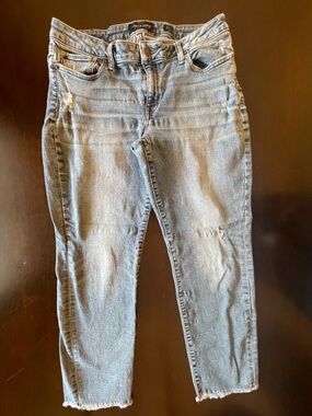 Lucky Brand Distressed Cropped Ankle Jeans
